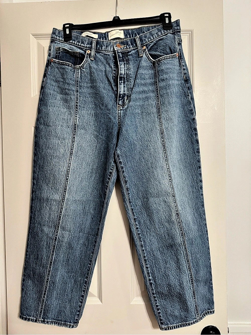 Universal Thread High-Rise Vintage Straight Front Seam Jeans Blue Waist 14/32R